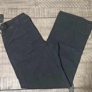 American Eagle Outfitters Black Wide Leg Stretch Jeans